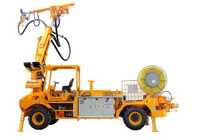 SHOTCRETE SPRAYING SYSTEM